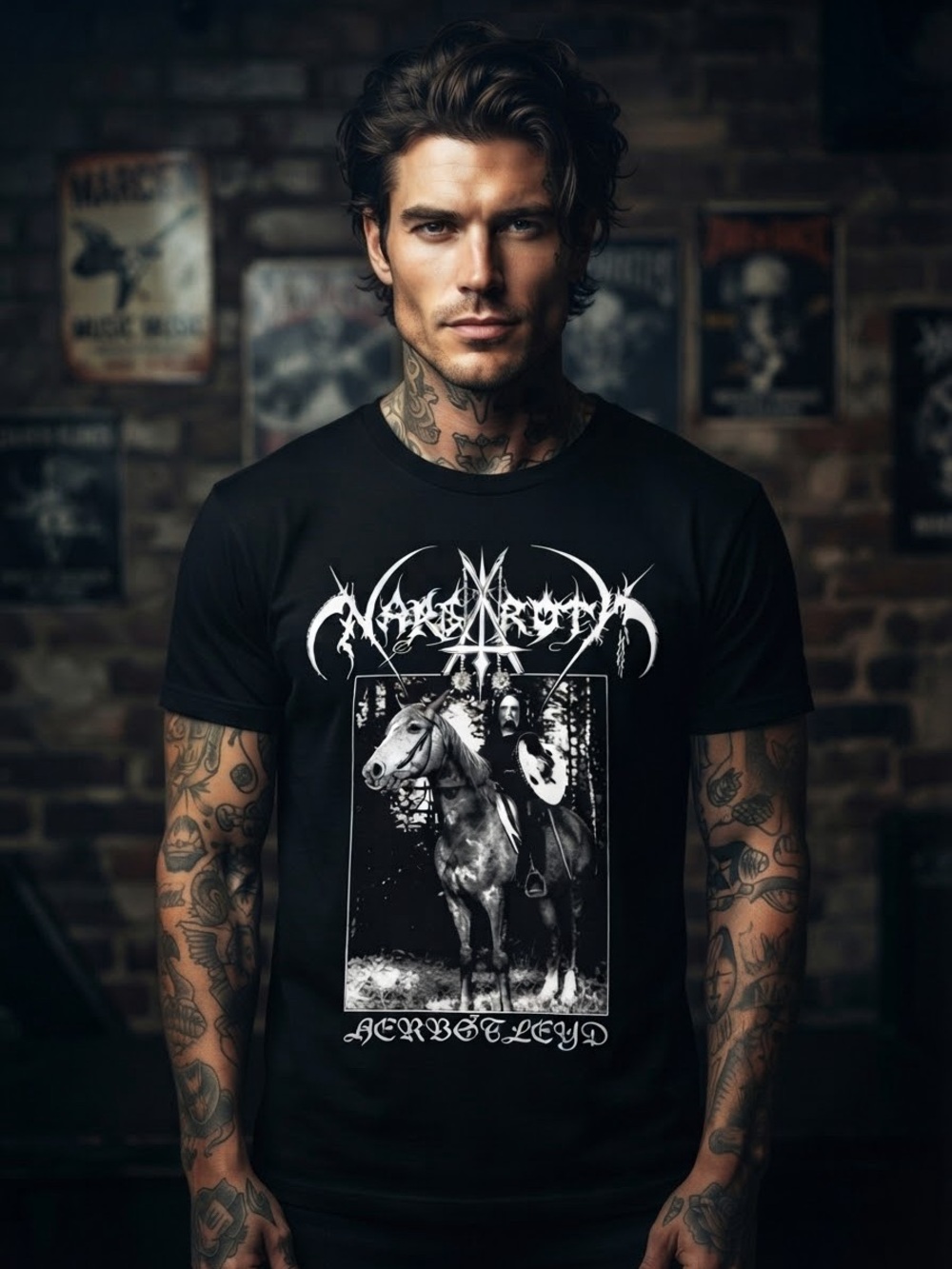 Nargaroth Herbstleyd Cotton Black All Size T Shirt, Size S to 3XL